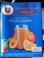 Nectar, Orange, Pêche, Abricot sans sucres ajoutés
