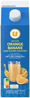 Nectar orange/banane sans sucres ajoutés brique 2L