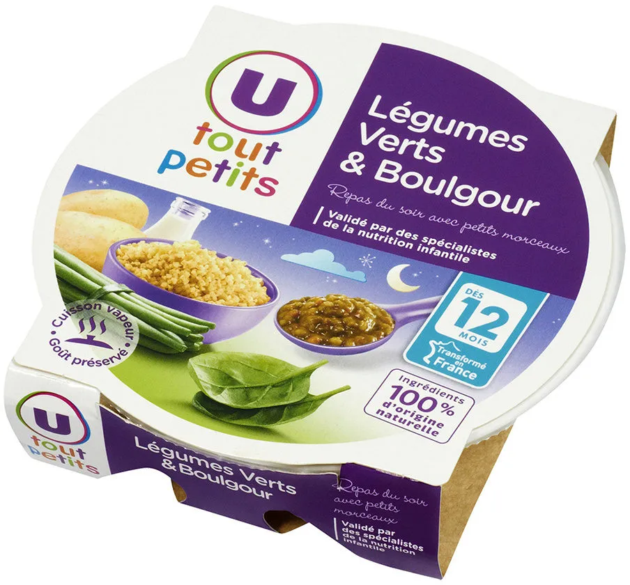 Assiette soir légumes verts et boulghour