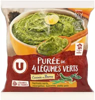 Purée 4 légumes verts cuisinée au beurre sachet 750g