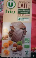 Chocolat au lait éclats de noisettes caramélisées 40% de cacao