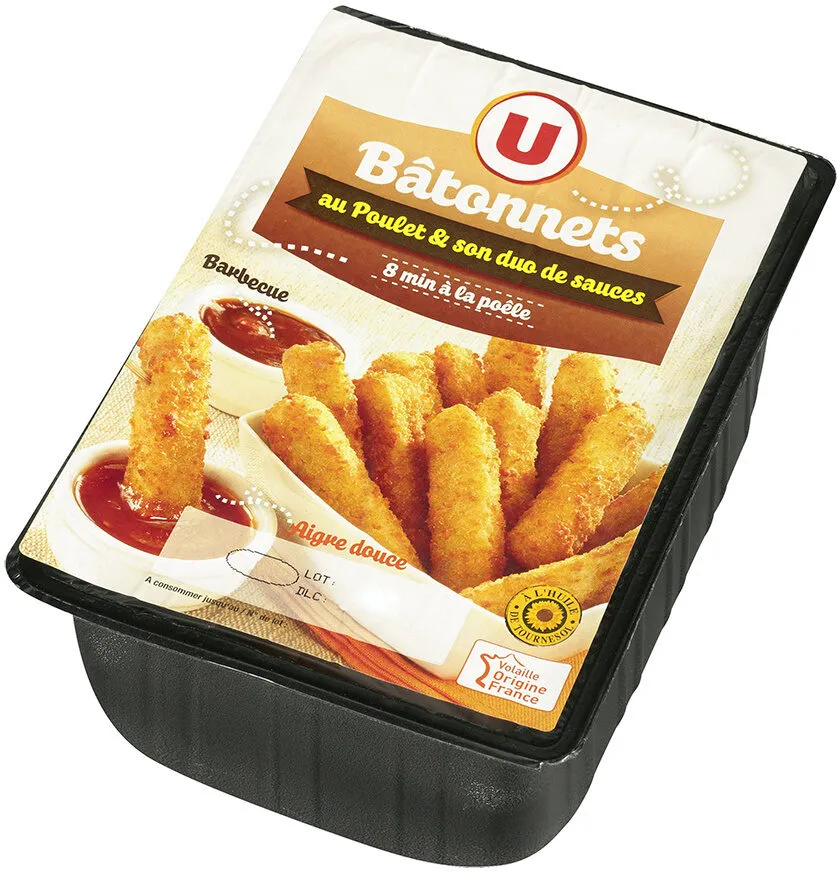 Bâtonnet de poulet et son duo de sauces