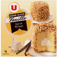 Dômes glace meringue vanille x4, 270g