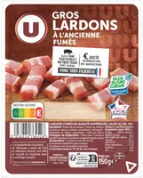 Gros lardons fumés à l'ancienne VPF Bleu Blanc Coeur