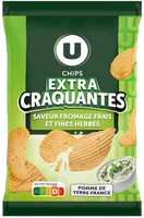 Chips saveur fromage frais - 135g