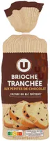Brioche tranchée aux pépites de chocolat