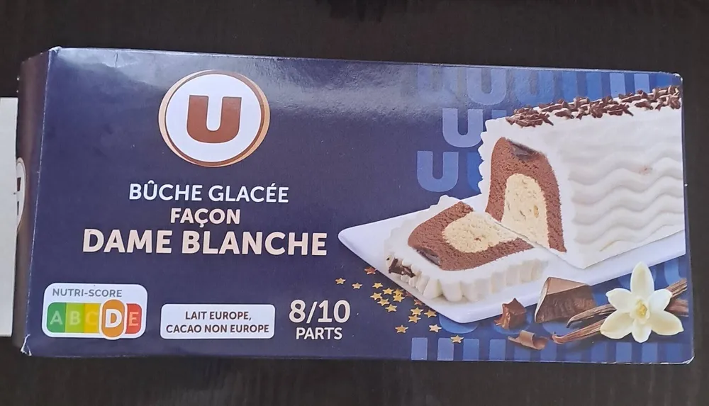 Bûche glacée façon dame blanche