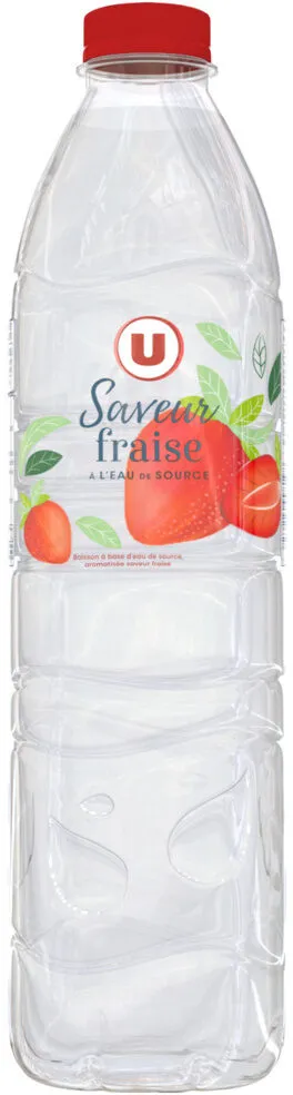 Boisson à base d'eau de source aromatisée à la Fraise