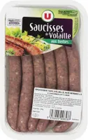 Saucisse de volaille aux herbes, 6 pièces, 300g