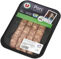 Chipolata supérieure gros grain France, 4 pièces, barquette de 220g
