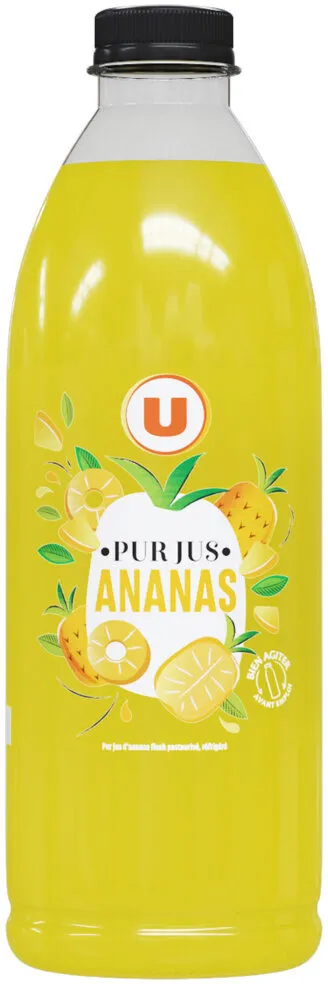 Pur jus d'ananas flash pasteurisé réfrigéré