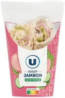 Sandwich Wrap jambon cuit crudités tzatziki