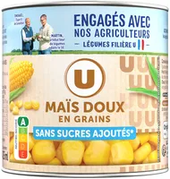 Maïs doux en grains sans sucre ajouté - Boîte 285g