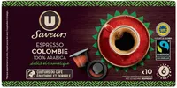 Café torréfié et moulu espresso lungo Colombie
