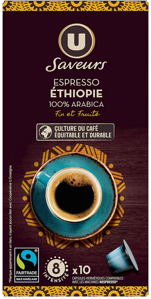 Café torréfié et moulu espresso Ethiopie
