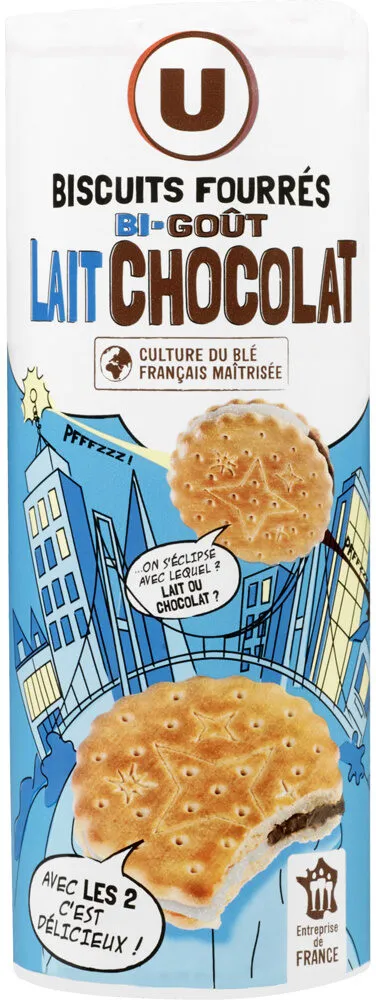 Goûter fourré rond bigoût chocolat + lait