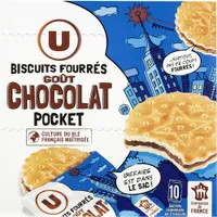 Goûters ronds fourrés au chocolat