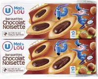 Barquettes au chocolat et aux noisettes