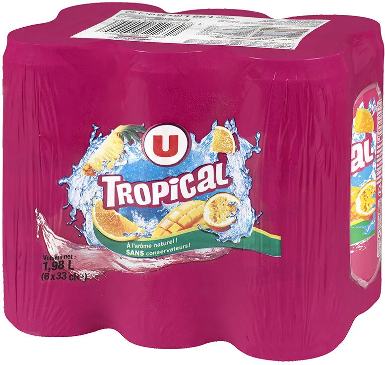Boisson aux fruits plate tropical