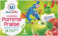 Gourdes allégée en sucres pomme fraise