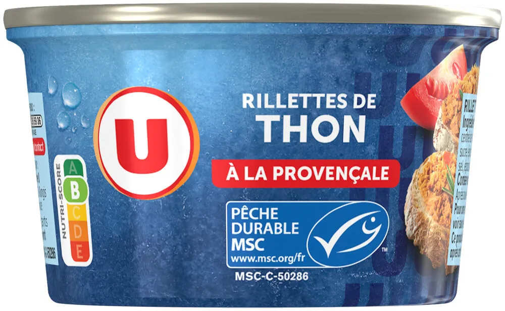 Rillettes de thon péché à la ligne à la Provençale boîte de 125g