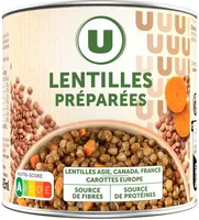 Lentilles préparées - Boîte 265g