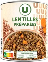 Lentilles préparées - Boîte 530g