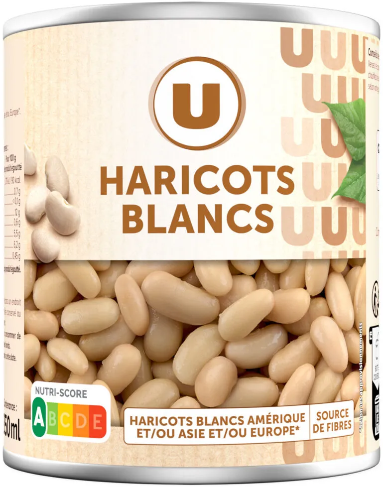 Haricots blancs préparés - Boîte 500g