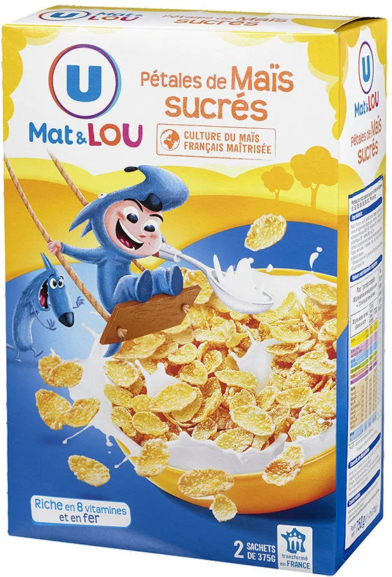 Pétales de maïs glacés au sucre