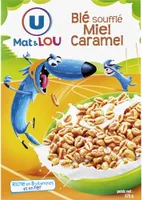 Céréales blé soufflé miel caramélisé