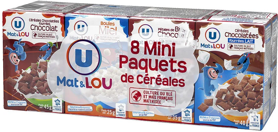 Pack mini paquets de céréales