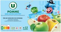 Gourdes dessert fruitier à la pomme sans sucre ajouté 12x90g