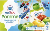 Gourdes à la pomme sans sucre ajouté 6x90g