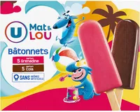 Bâtonnets glace à l'eau parfum cola & grenadine