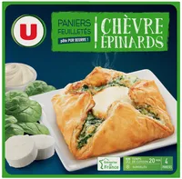 Paniers feuilletés au chèvre épinard - 4X100G