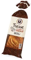 Tresse à la crème pâtissière et pépites de chocolat