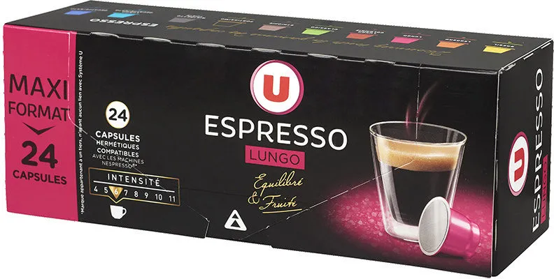 Café Torréfié et Moulu Espresso Lungo