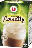 Préparation instantanée pour boisson au café et aromatisée à la noisette
