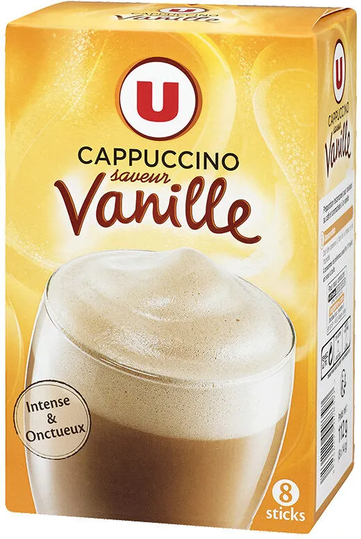 Préparation instantanée pour boisson au café et aromatisée à la vanille