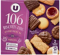 Assortiment de biscuits 13 variétés 106 biscuits, 750g