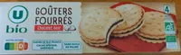 Gâteaux Goûters bio fourrés au chocolat noir 185g