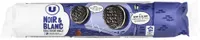 Biscuits fourrés noir et blanc