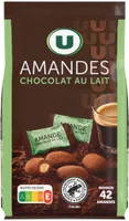Amandes chocolatées paquet de 125g