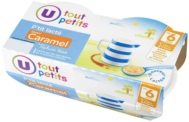P'tit lacté saveur caramel dès 6 mois,