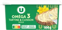 Margarine grasse à tartiner et cuisson riche en Oméga 3 - 54%MG - 500g