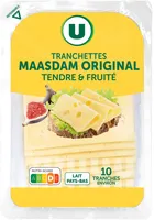 Maasdam Original au lait pasteurisé 27%MG - Barquette 10 tranches, 200g
