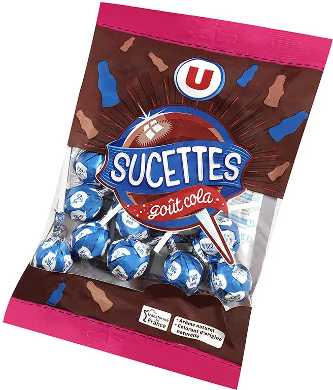 Sucettes boules cola
