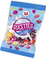 Sucettes au lait assorties