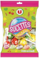 Sucettes boules goût fruits et cola