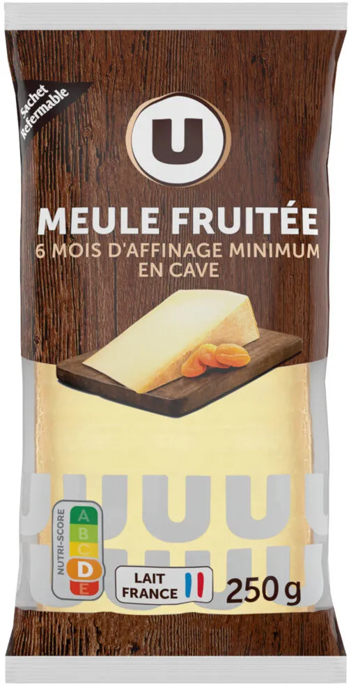 Fromage au lait pasteurisé Meule fruitée 35% de MG, portion de 250g